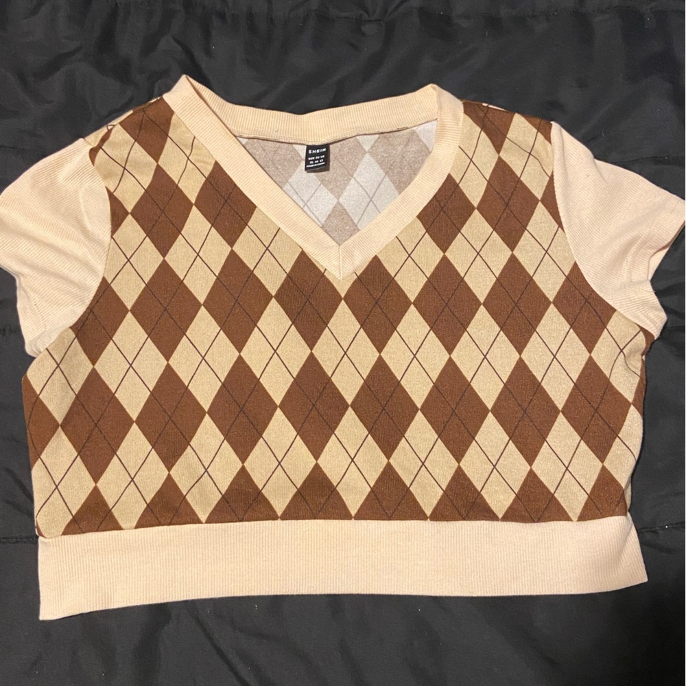 School girl brown shirt